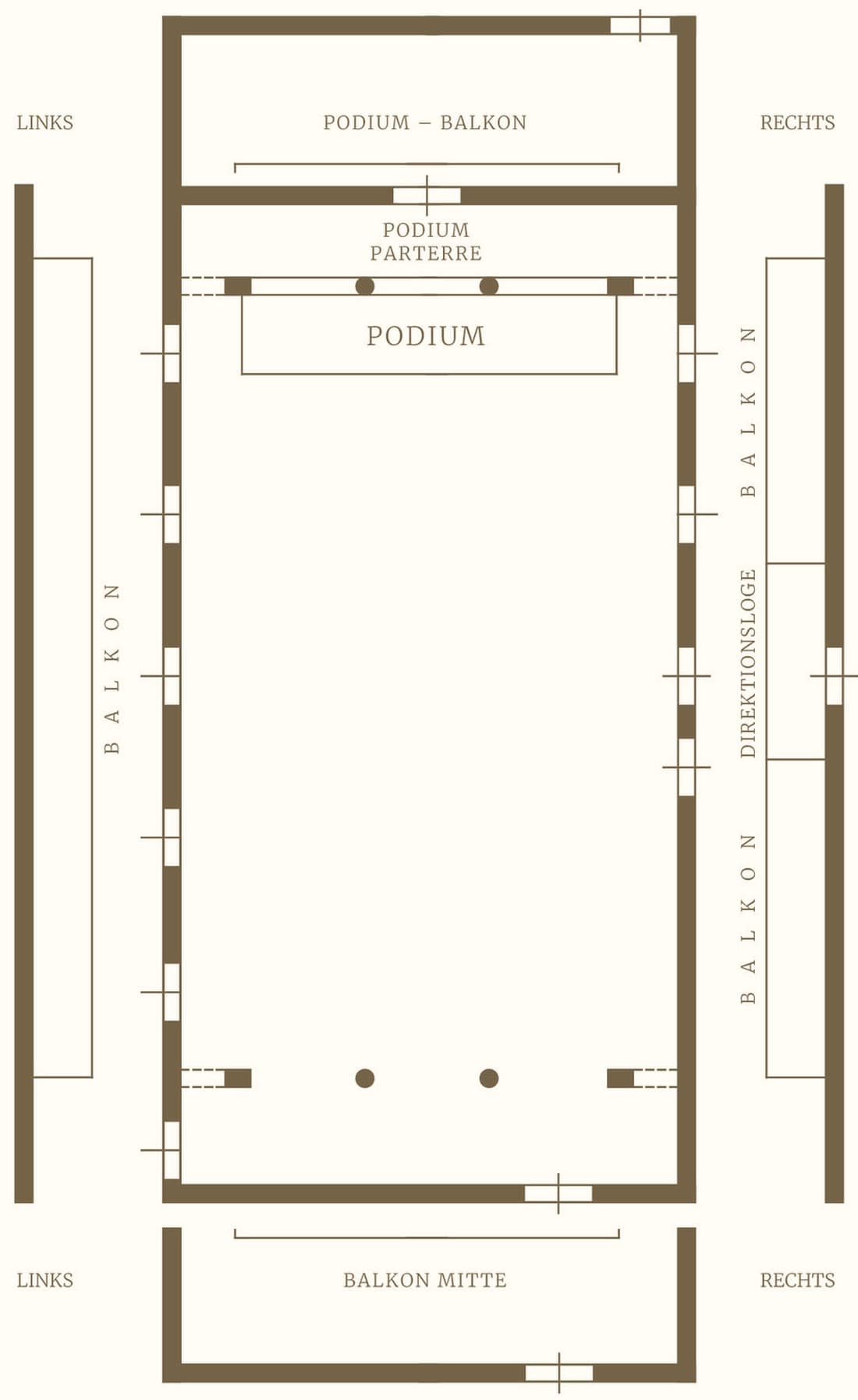 Seating Plan – Brahms Hall at the Vienna Musikverein